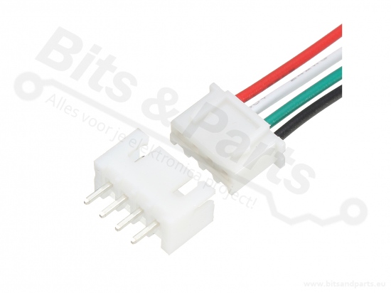 Signal connector 4-pole JST XH 2.54mm with wire and socket 15cm